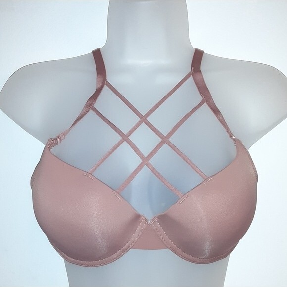 Youmita Cedarwood Plunge Cage Front 32B Bra - Picture 1 of 7